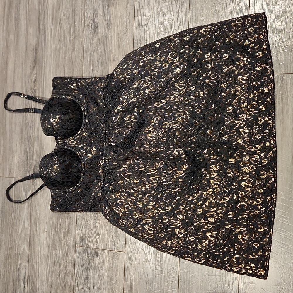 EUC Moda International Women's sz 12 built-in underwire bra mini Dress